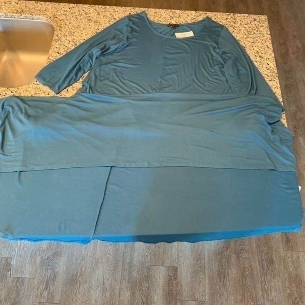 NWT Lane Bryant Women's Dress Cozy Stretch Jersey Maxi Size 22 - Picture 4 of 11